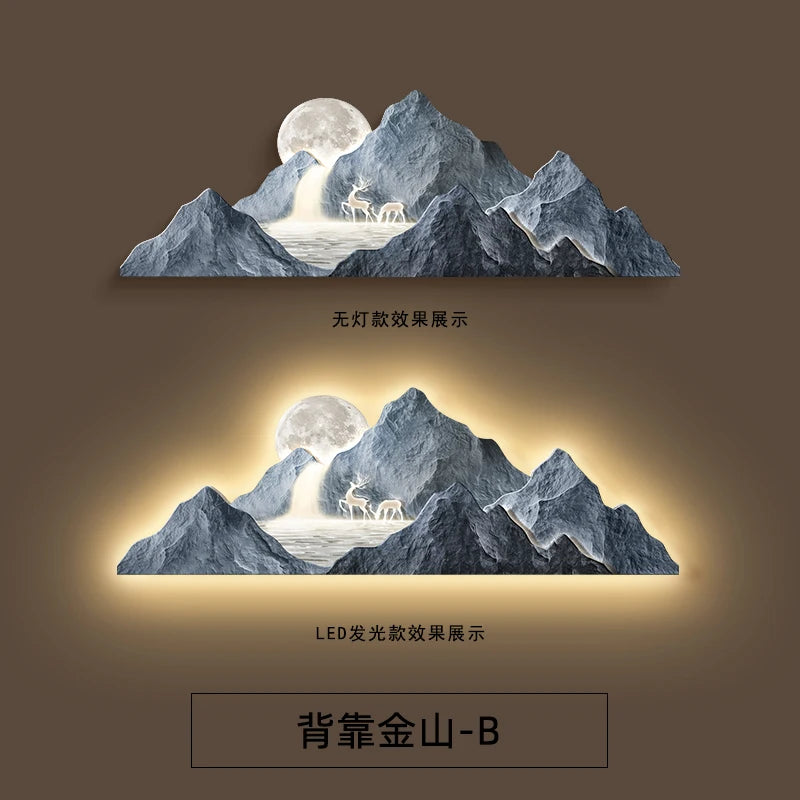 Luminous Mountain Mural