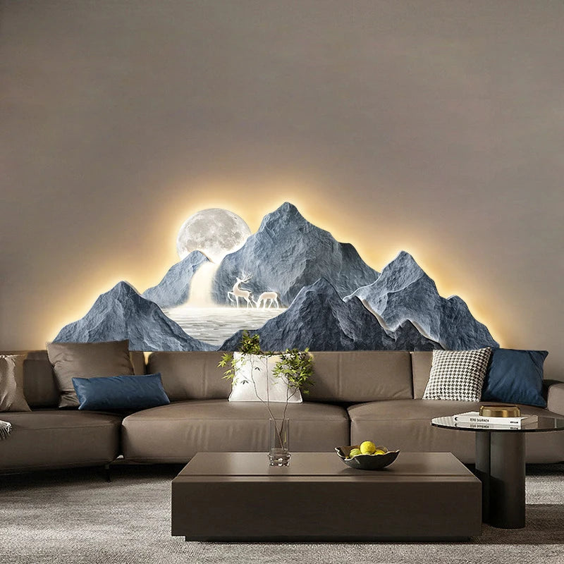 Luminous Mountain Mural