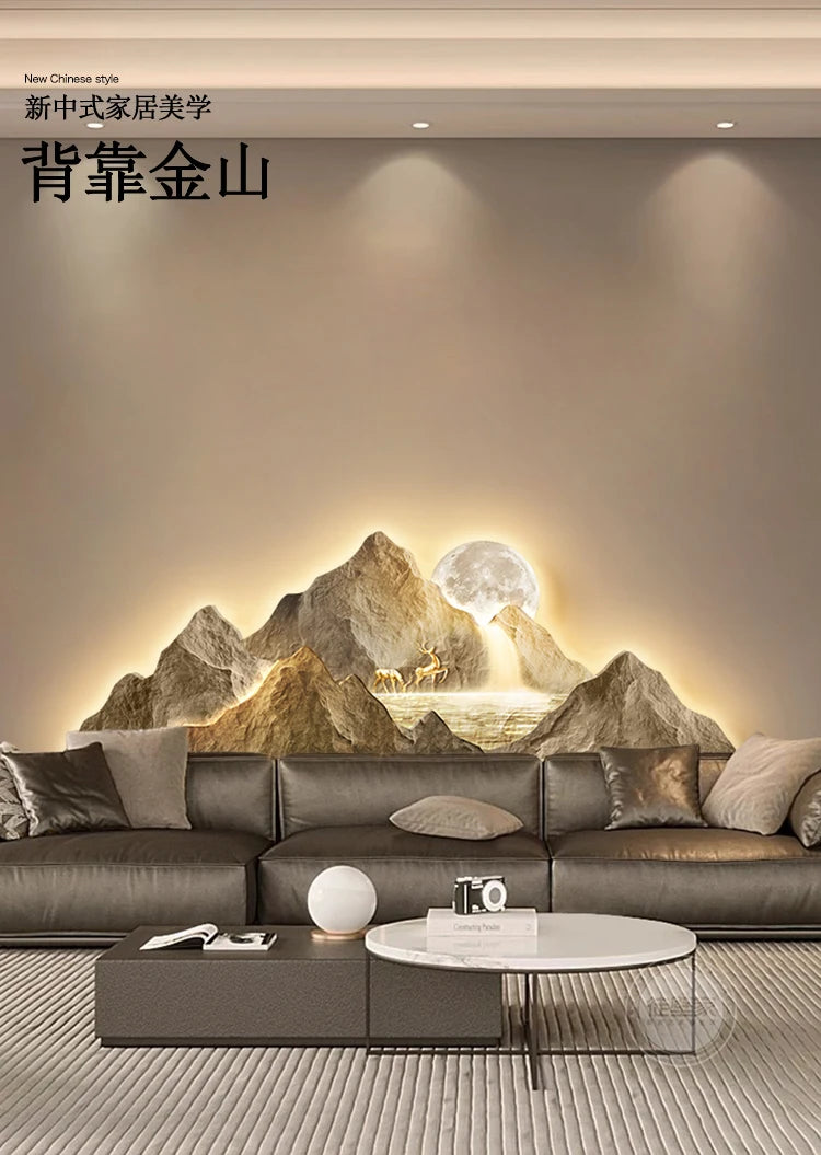 Luminous Mountain Mural