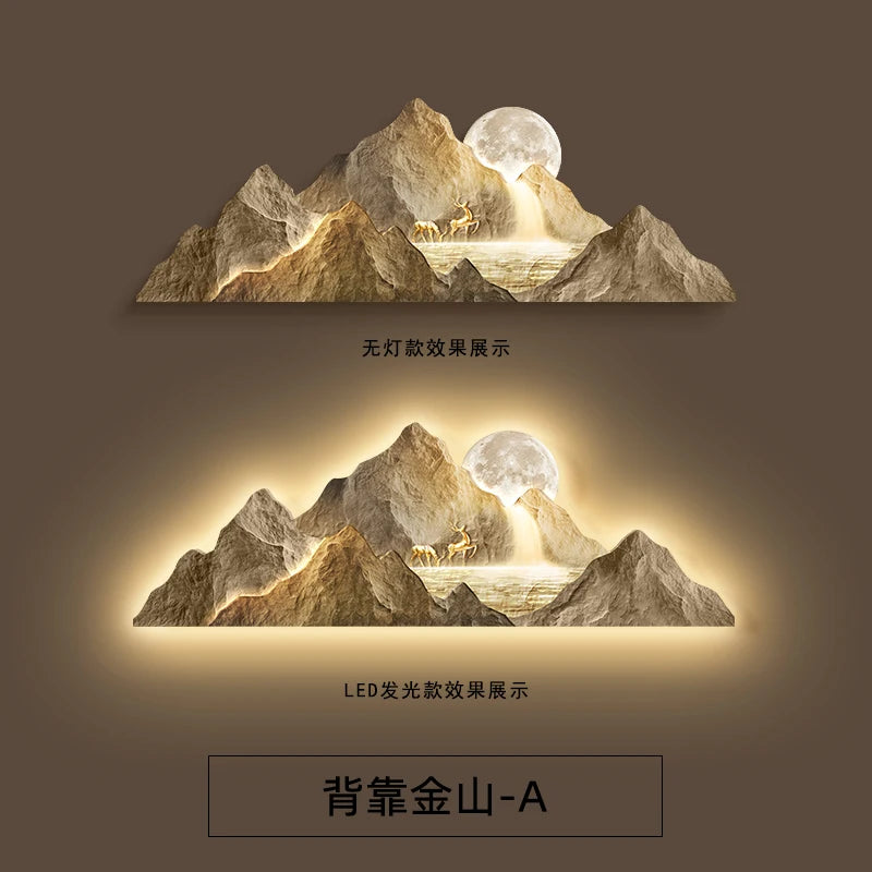 Luminous Mountain Mural