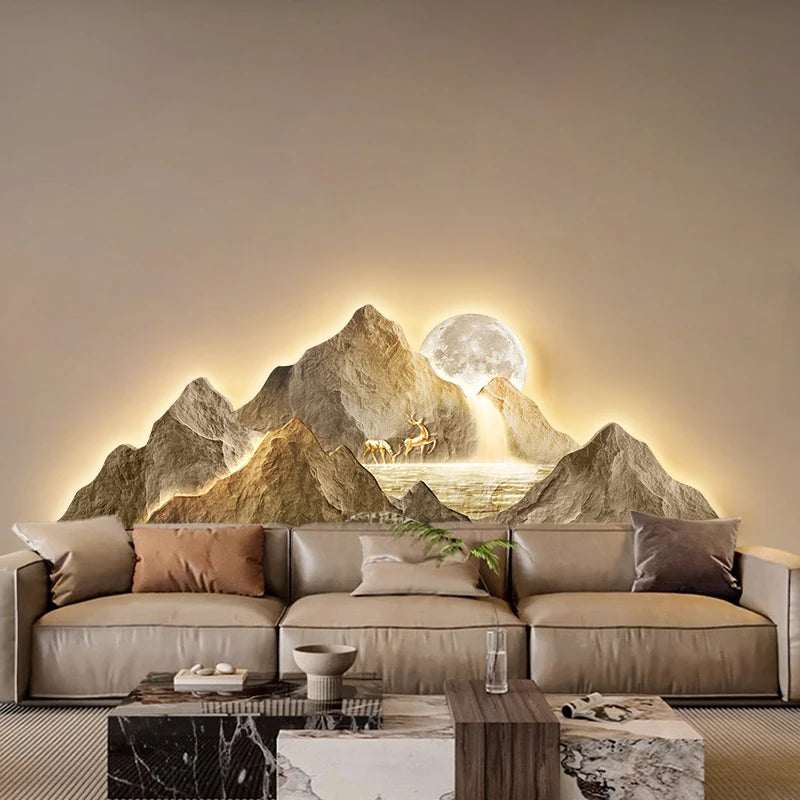 Luminous Mountain Mural