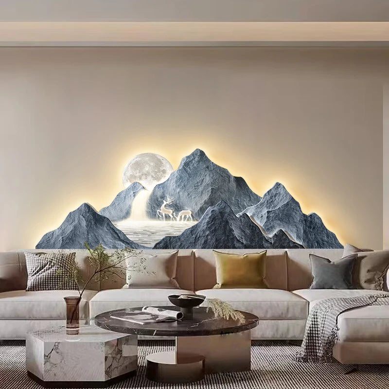 Luminous Mountain Mural