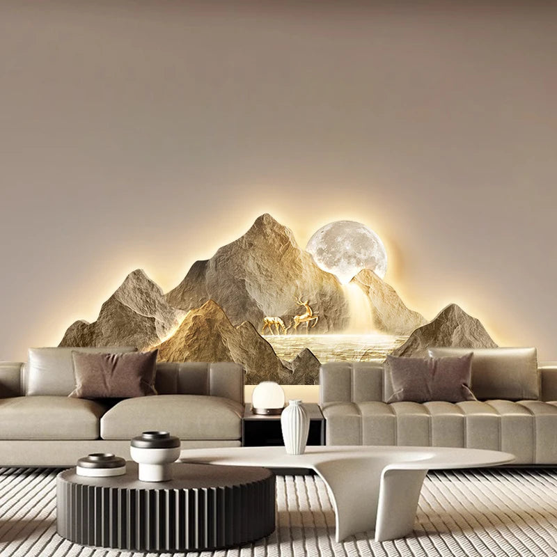 Luminous Mountain Mural