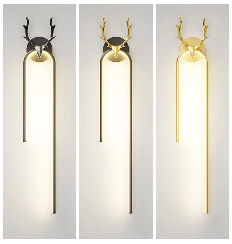 deer head wall lamp