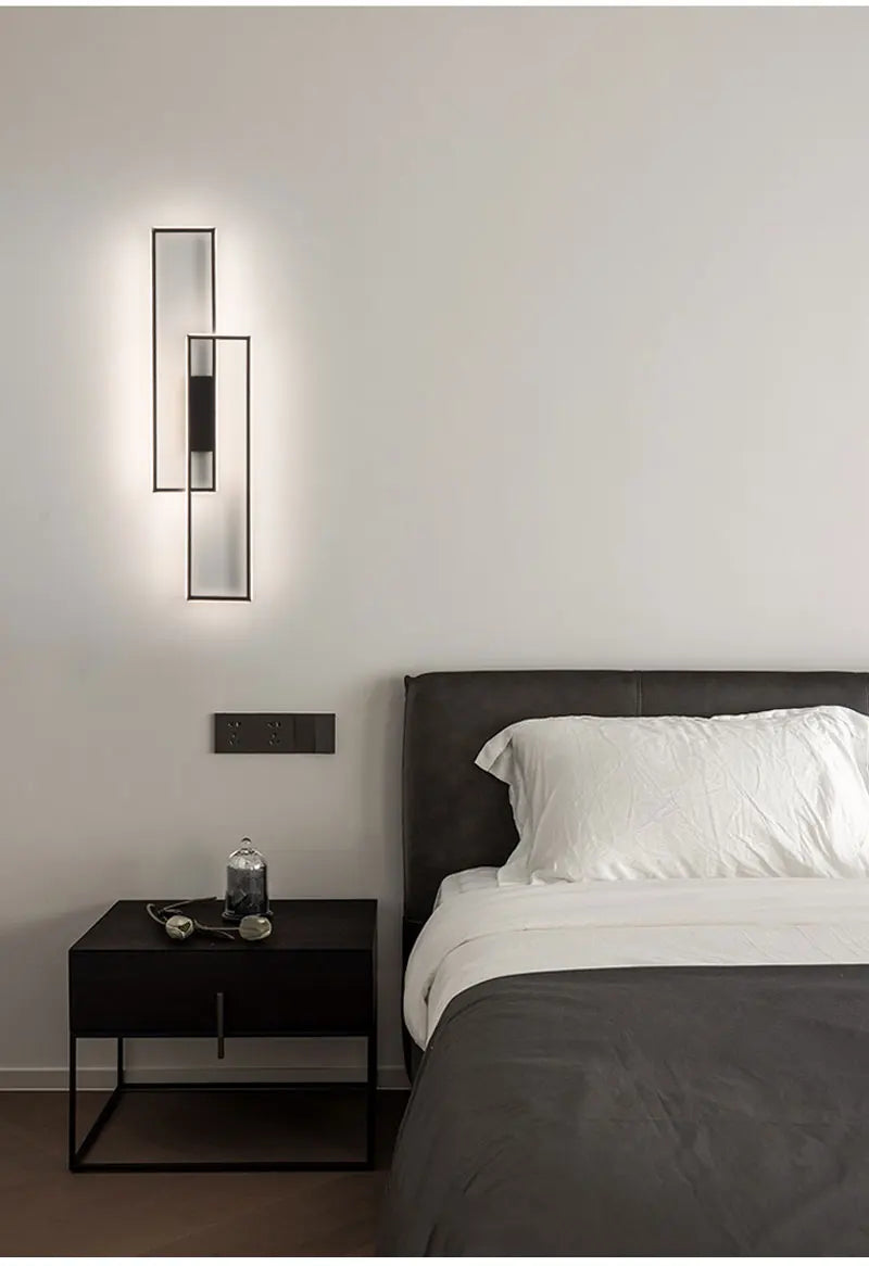 Nordic square wall lamp