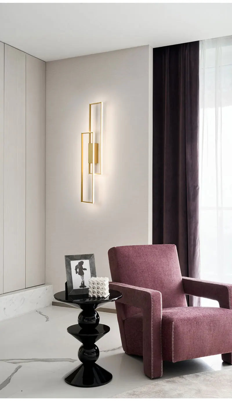 Nordic square wall lamp