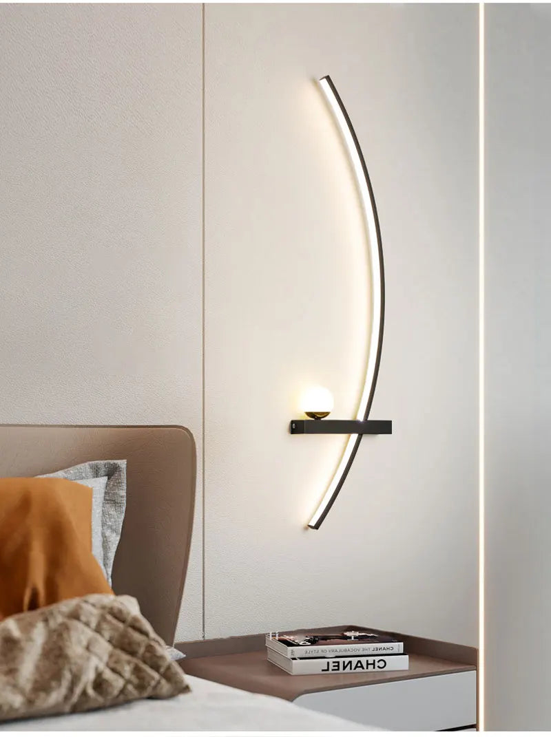 black gold wall lamp