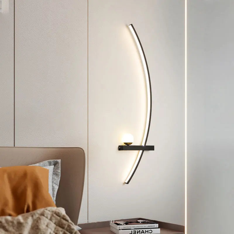 black gold wall lamp