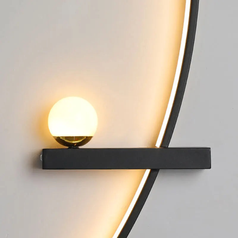 black gold wall lamp